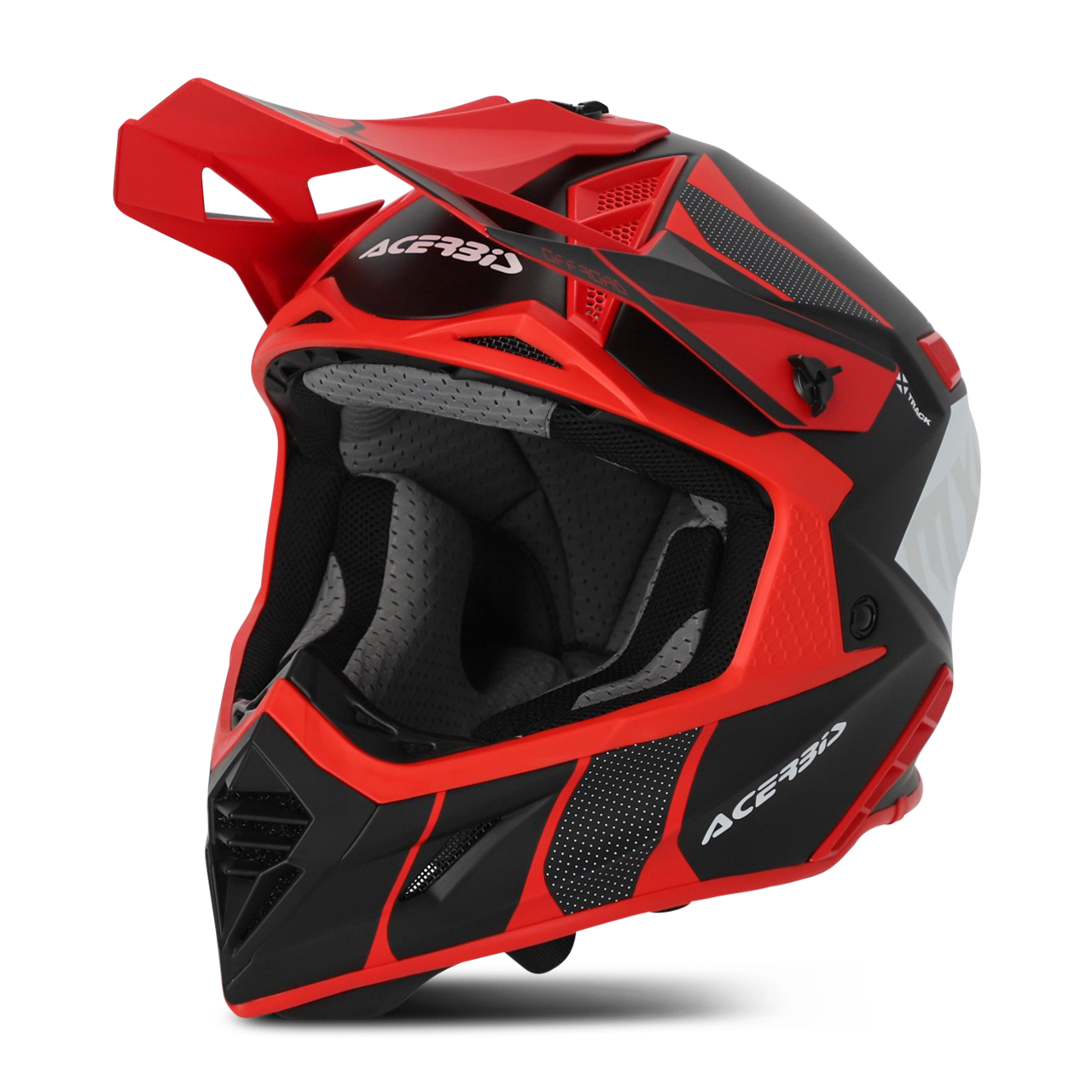 Acerbis Casco de Cross  X-Track Negro-Rojo