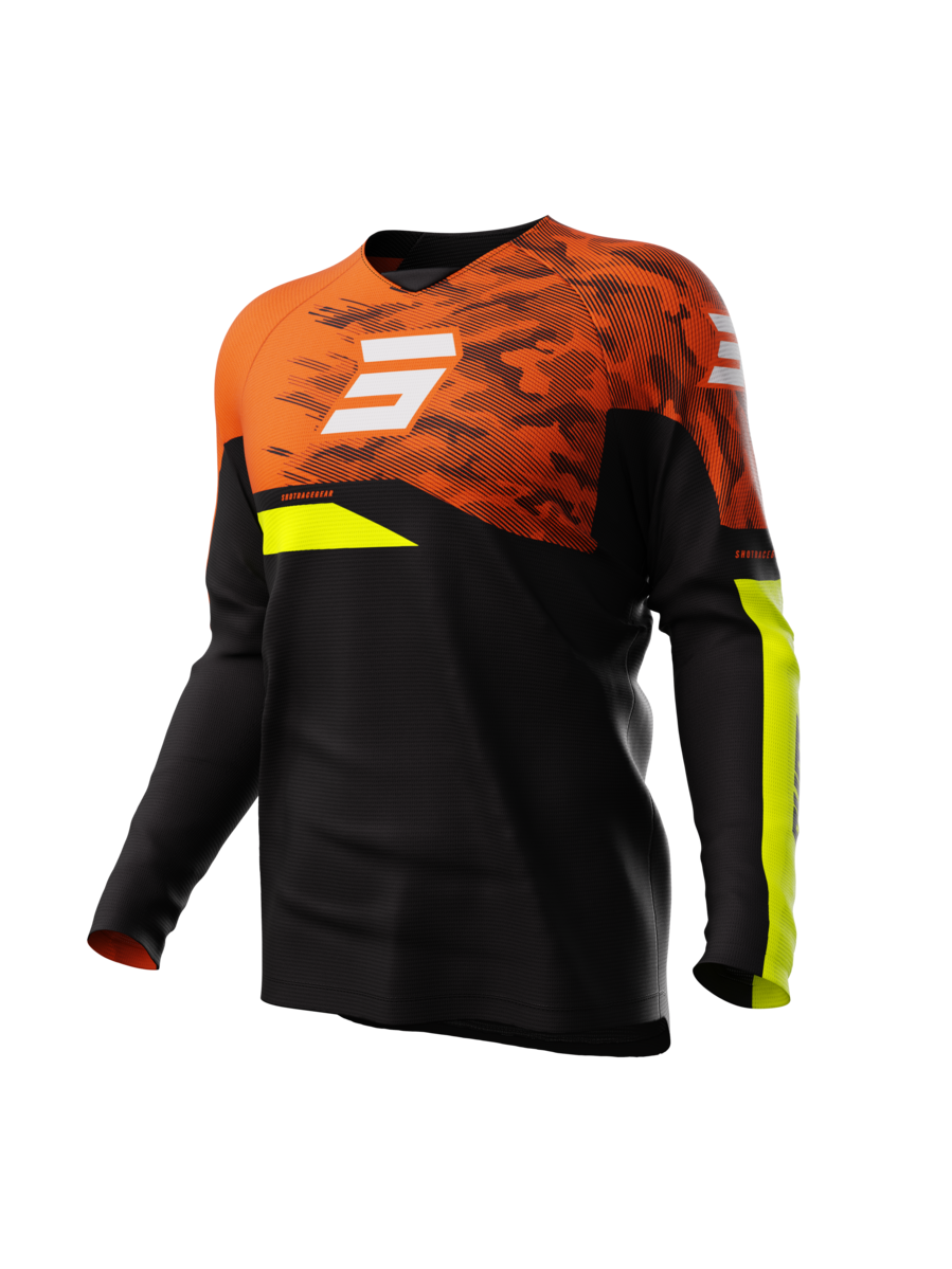 Shot Race Gear Camiseta de Cross Niño Shot Draw Naranja Matrix