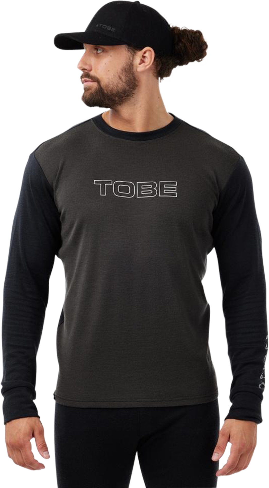 TOBE Outerwear Camiseta Capa Base TOBE Ferox Merino Jet Negra