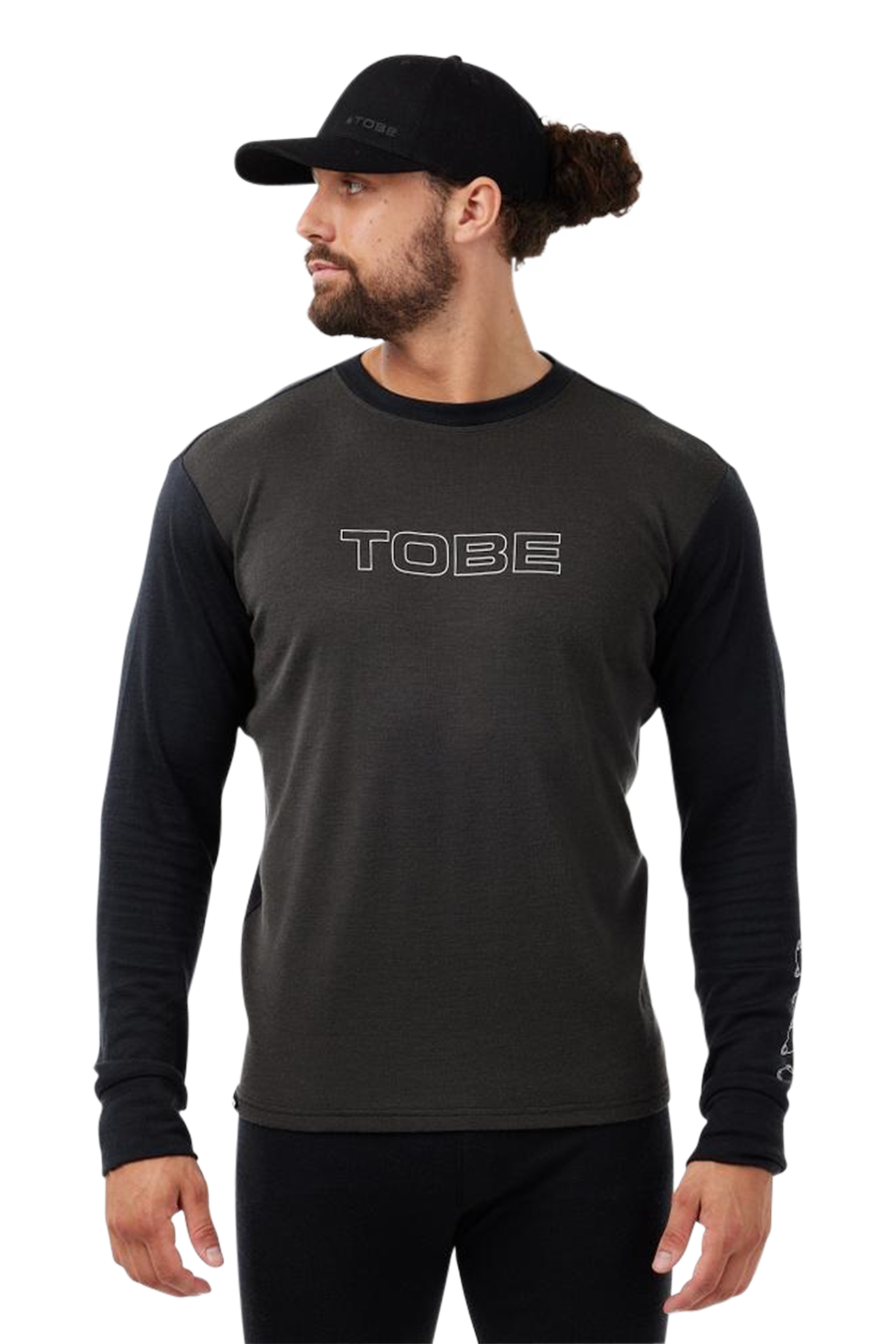 TOBE Outerwear Camiseta Capa Base TOBE Ferox Merino Jet Negra