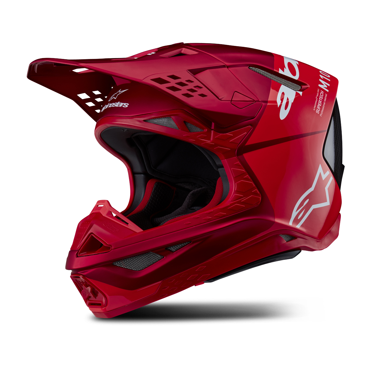 Alpinestars Casco de Cross  Supertech S-M10 Flood Rojo