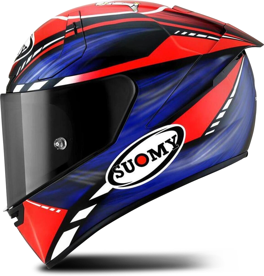 Suomy Casco Integral  SR-GP Azul-Rojo Flúor