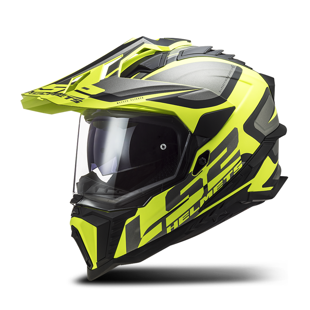 LS2 Casco Adventure  MX701 EXPLORER Alter Negro Mate-Amarillo HiVis