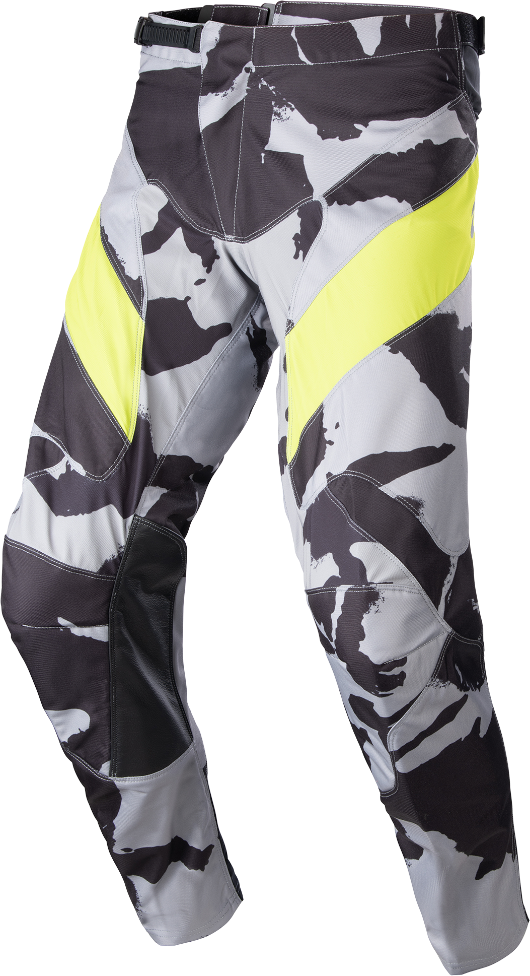 Alpinestars Pantalones de Cross  Racer Tactical Gris Camuflaje-Amarillo Flúor