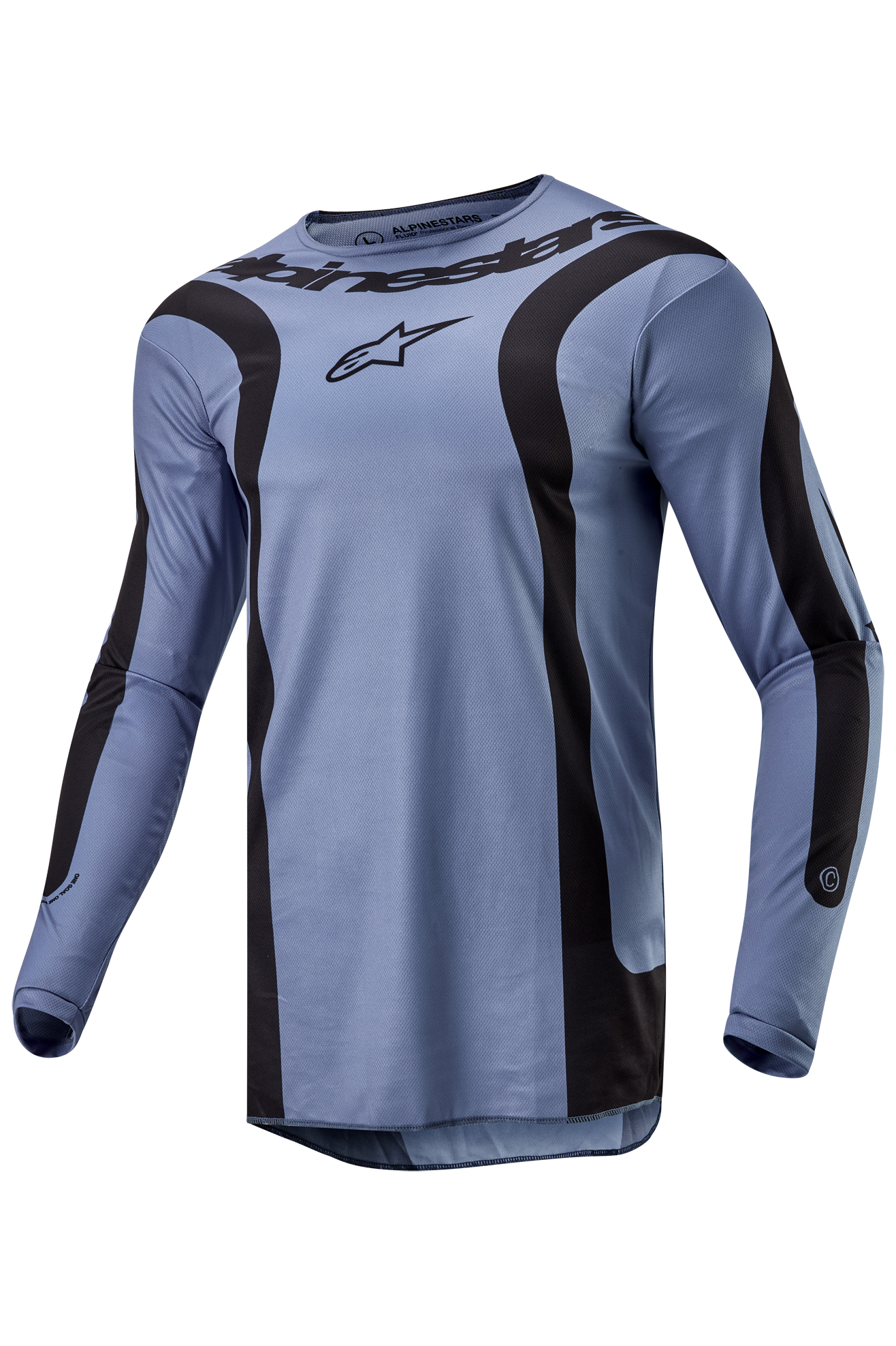 Alpinestars Camiseta de Cross  Fluid Lurv Azul Claro-Negro