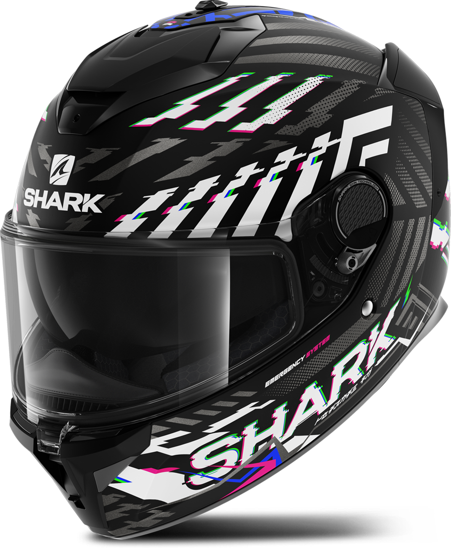 Shark Casco Integral  Spartan GT E-Brake Negro-Azul-Antracita