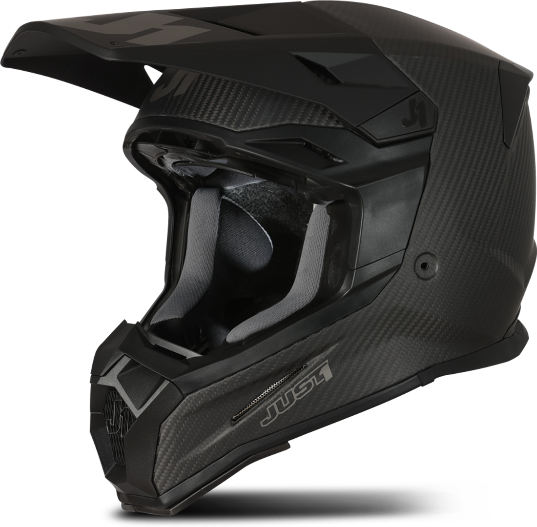 Just1 Casco de Cross  J22 Solid Exposed Carbono