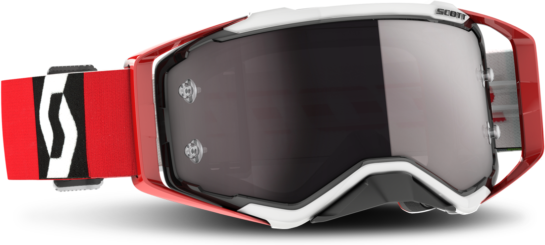 Scott Gafas de Cross  Prospect Rojo/Negro/Plateado Cromado