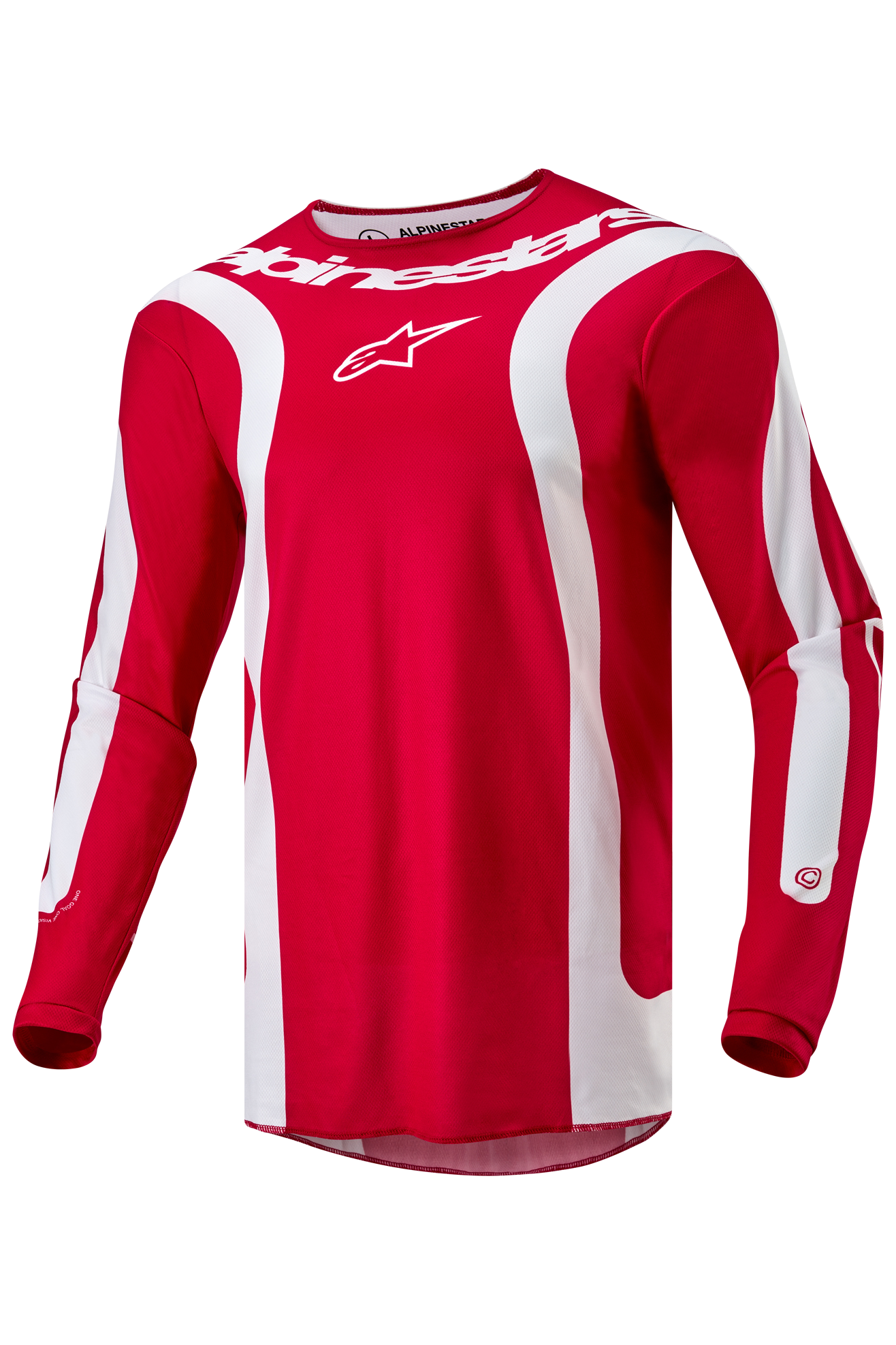 Alpinestars Camiseta de Cross   Fluid Lurv Rojo-Blanco