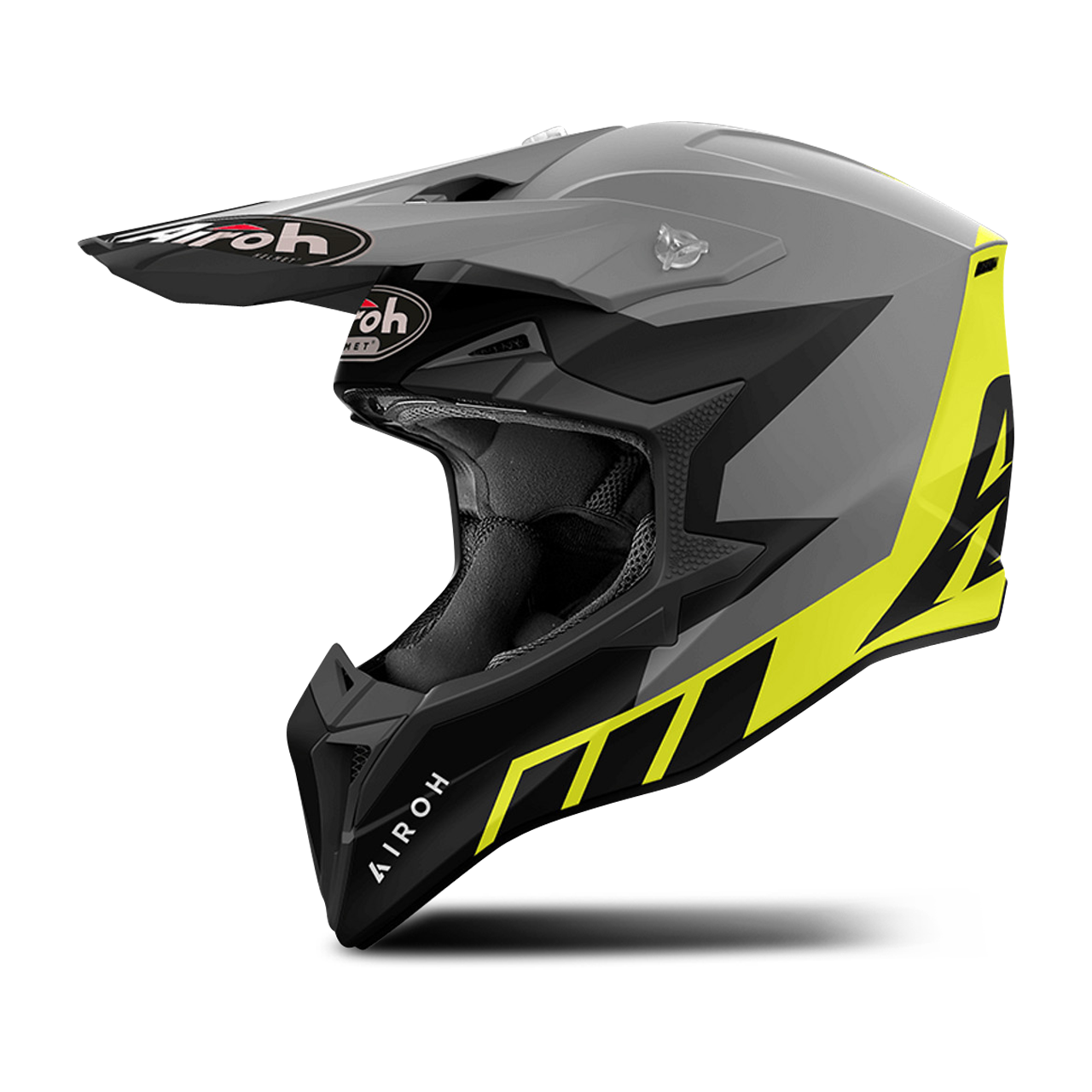 Airoh Casco de Cross  Wraap Reloaded Amarillo Mate