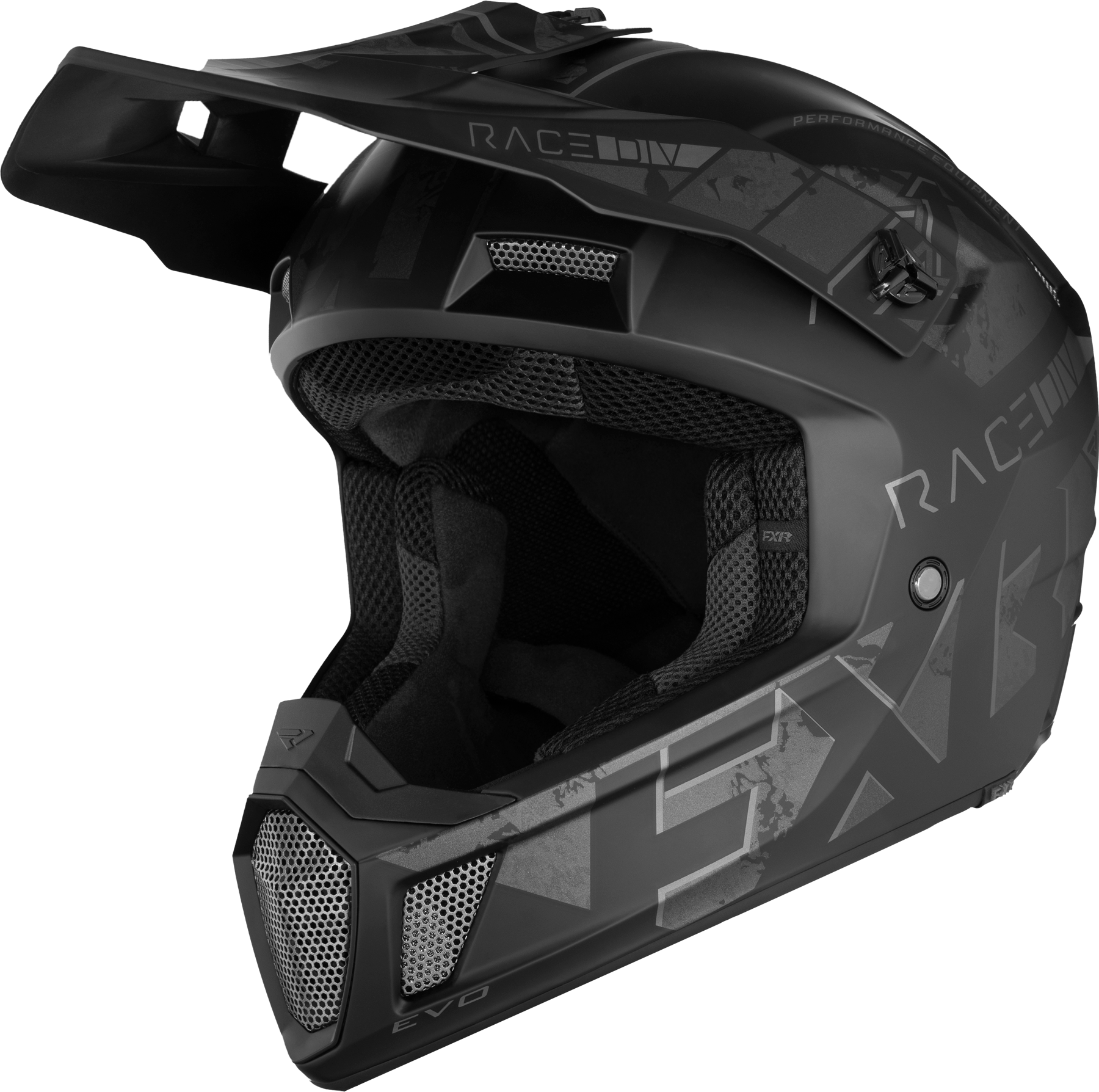 FXR Casco de Cross  Clutch Stealth Negro Ops