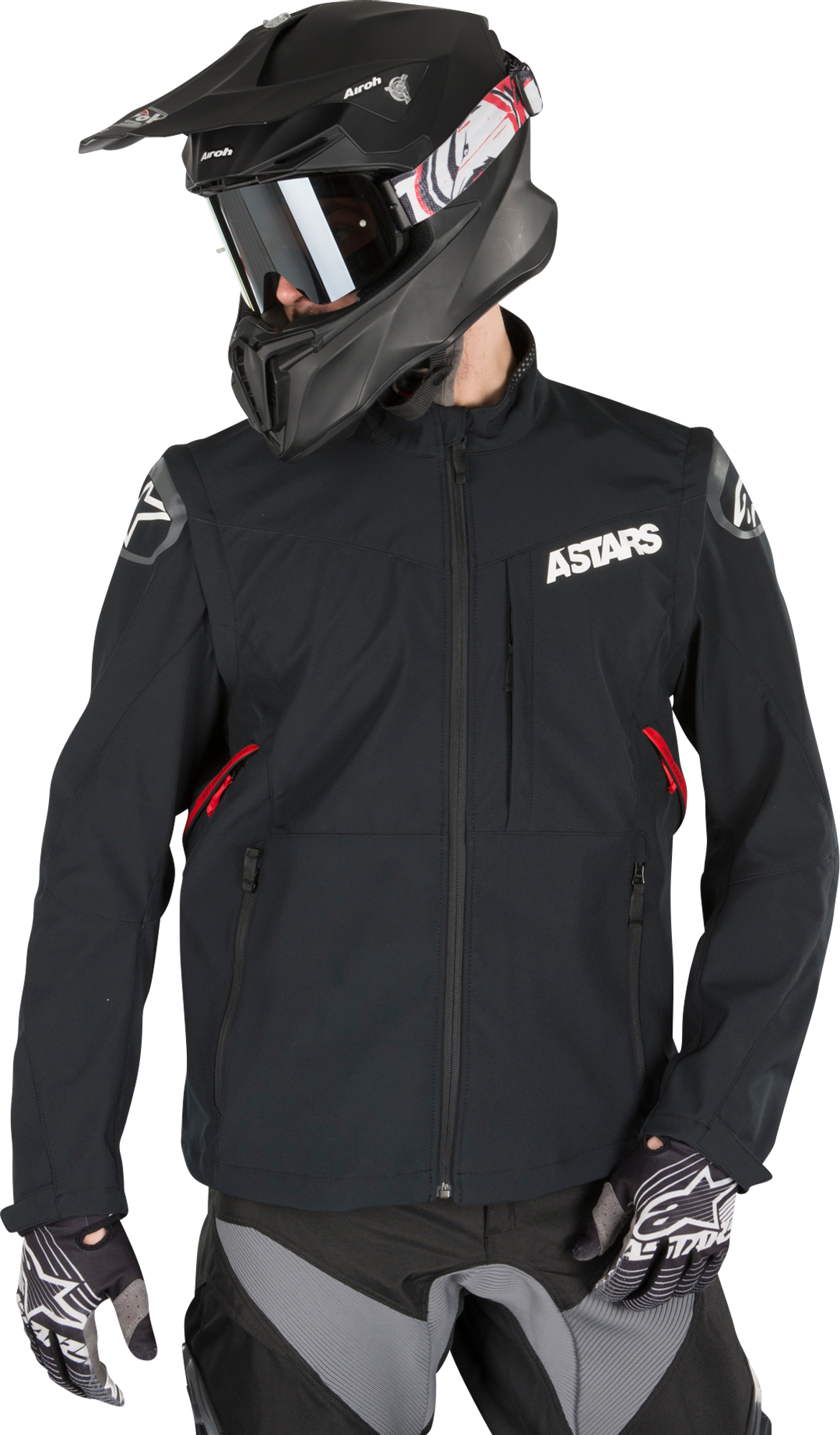 Alpinestars Chaqueta de Enduro  Session Race Negro-Rojo