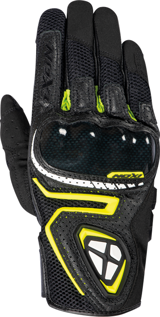 Ixon Guantes de Moto  RS5 Air Negro-Amarillo Brillante