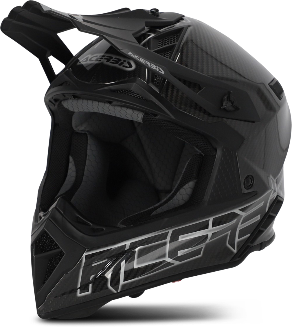 Acerbis Casco de Cross  Steel Carbon Negro-Gris