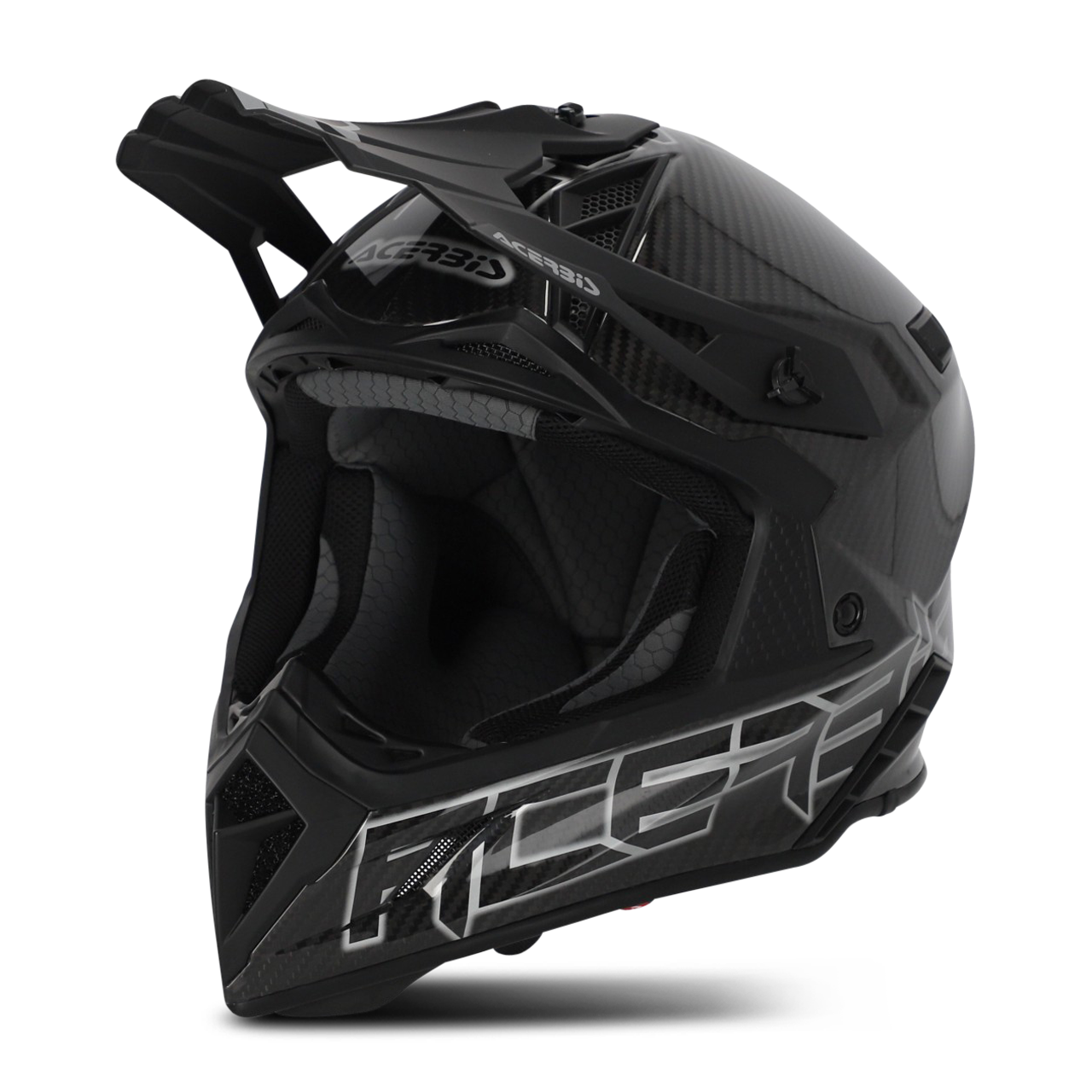 Acerbis Casco de Cross  Steel Carbon Negro-Gris