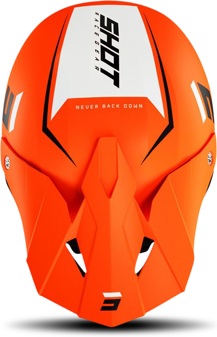 Shot Race Gear Pico de Casco de Cross Shot Furious Reflex Naranja