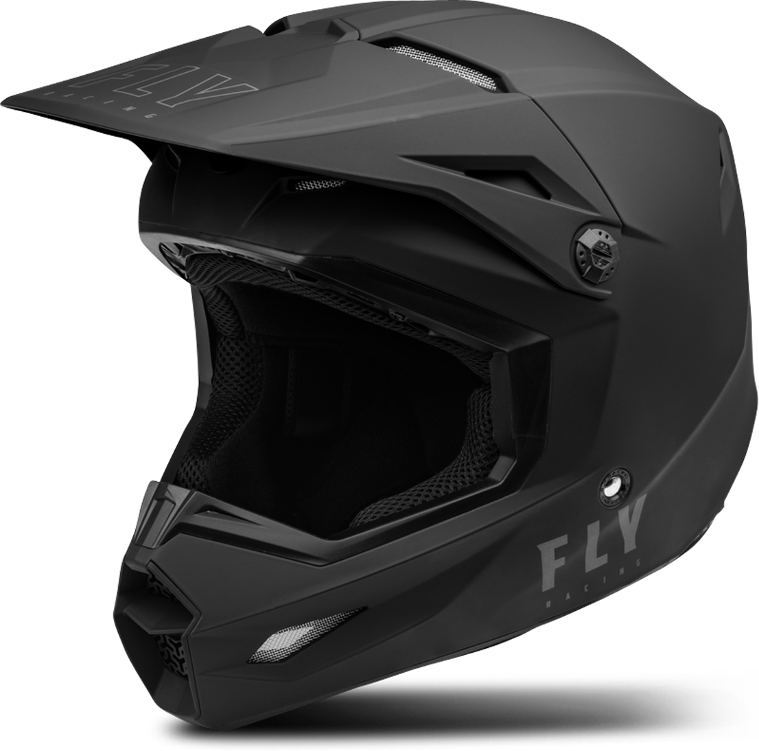 FLY Racing Casco de Cross  Kinetic Negro Mate