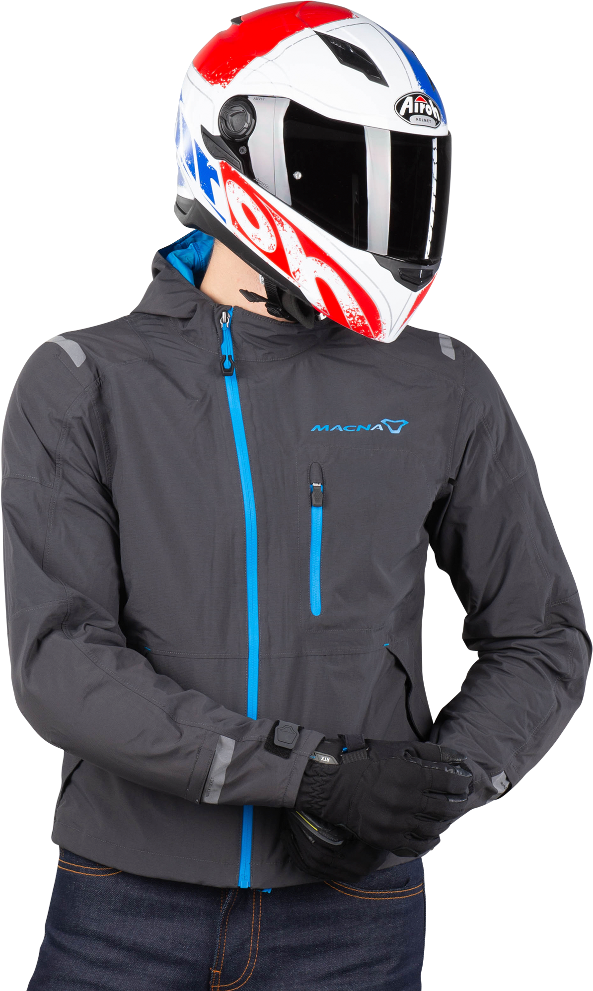 Macna Chaqueta de Moto  Refuge Gris