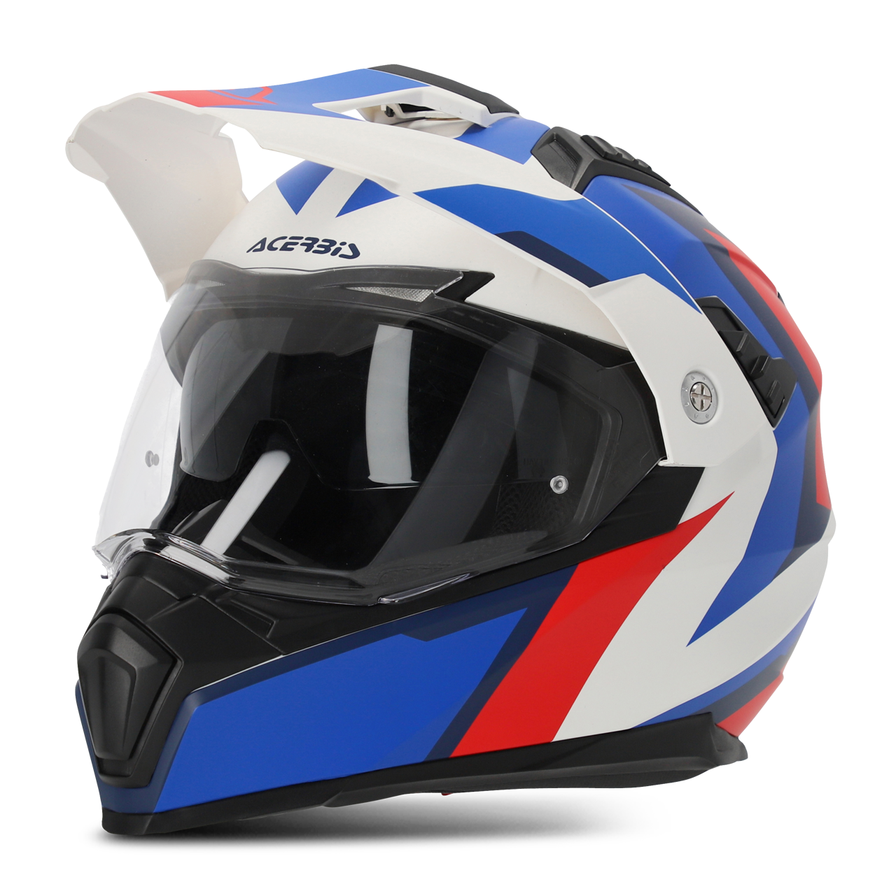 Acerbis Casco Modular  Flip Blanco-Azul-Rojo