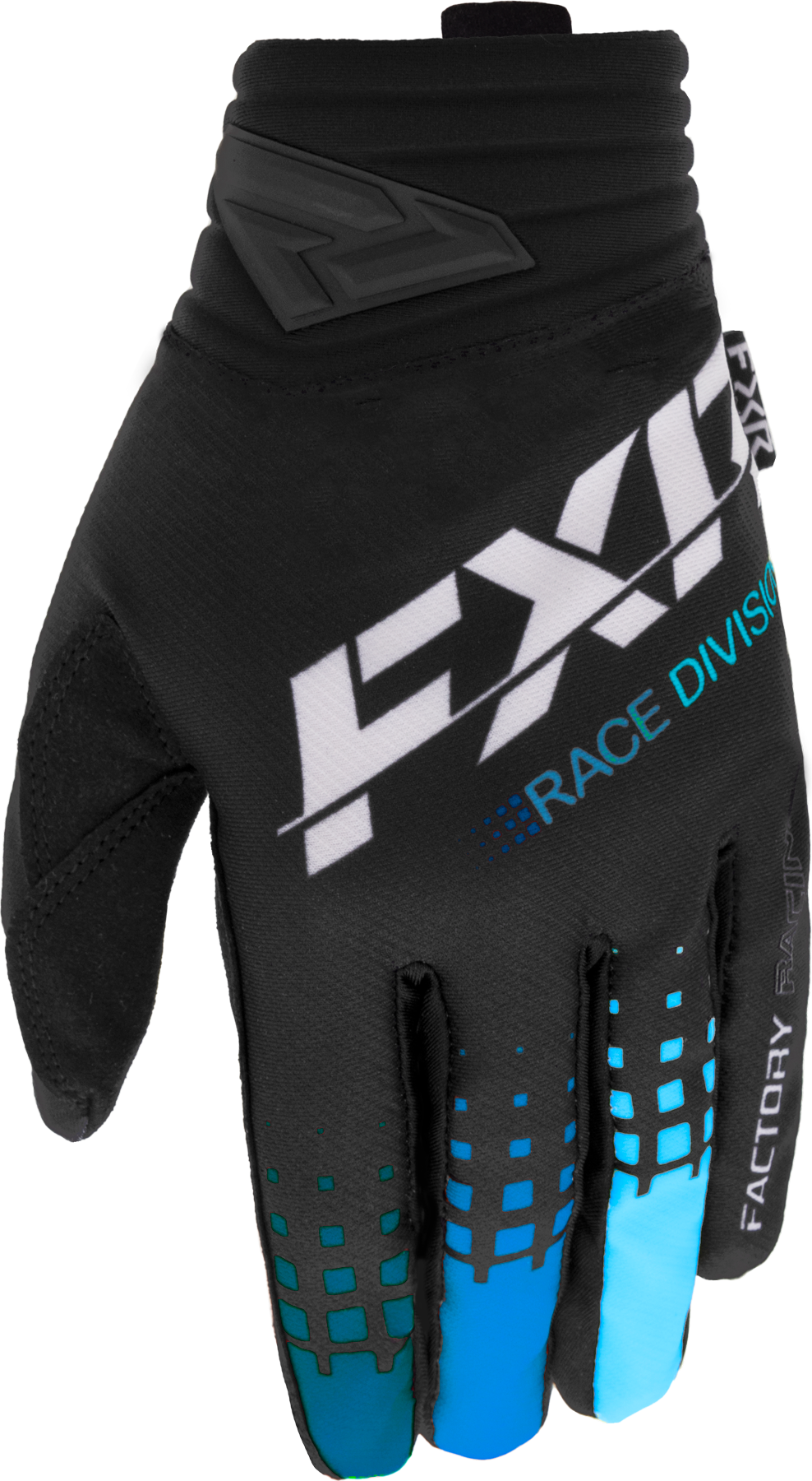 FXR Guantes de Cross  Prime Negro-Azul