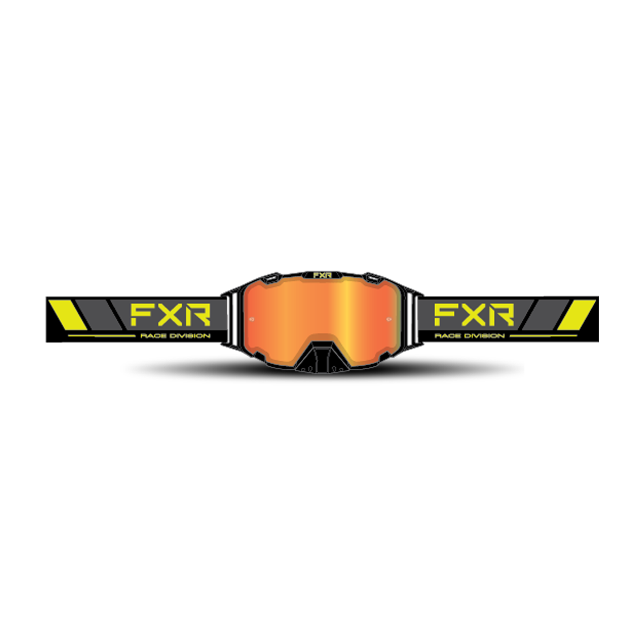 FXR Gafas de Cross  Maverick Bronze Lente HiDef/Inferno Hivis-Gris-Negro