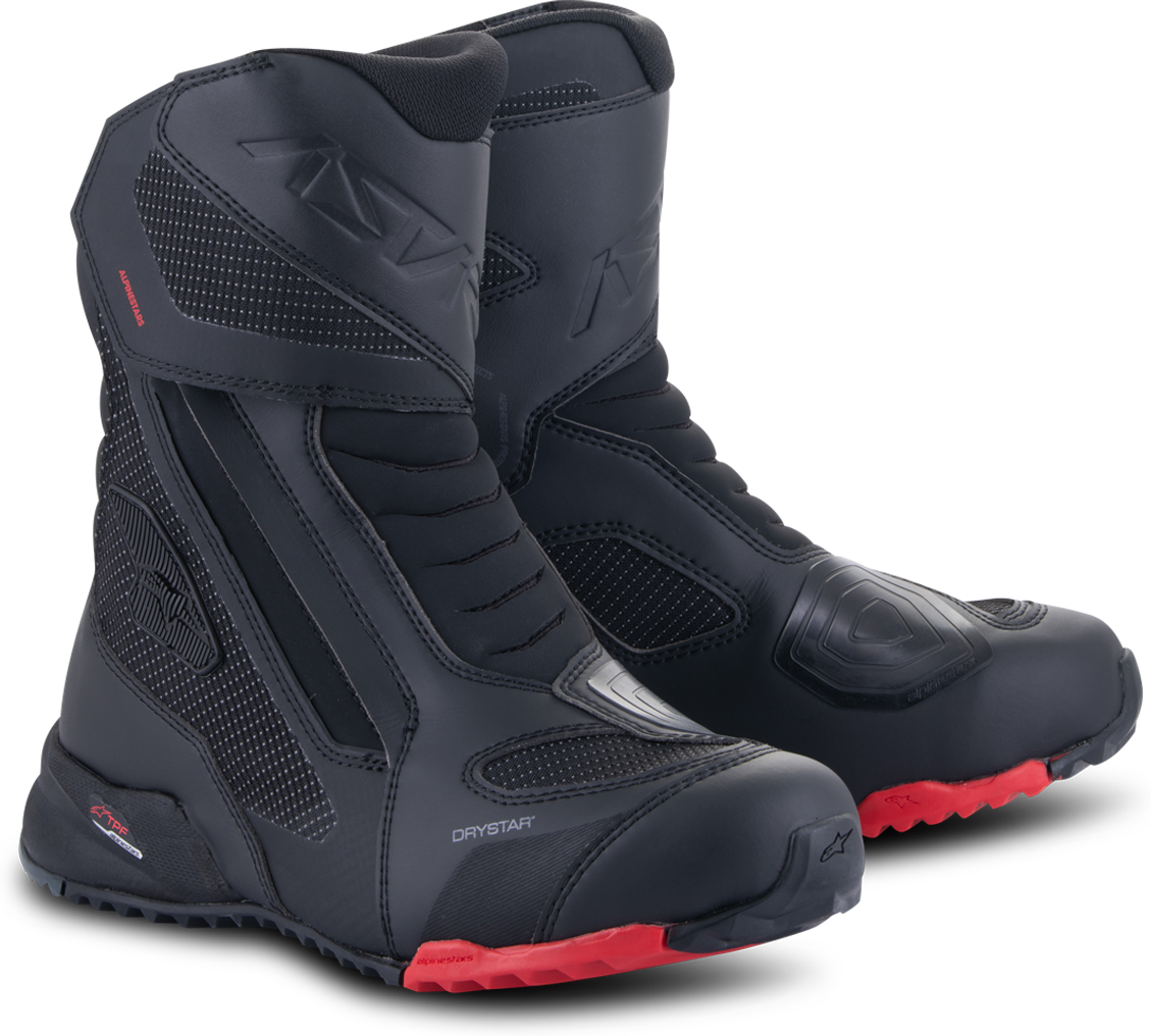 Alpinestars Botas de Moto  RT-7 Drystar Negro-Rojo