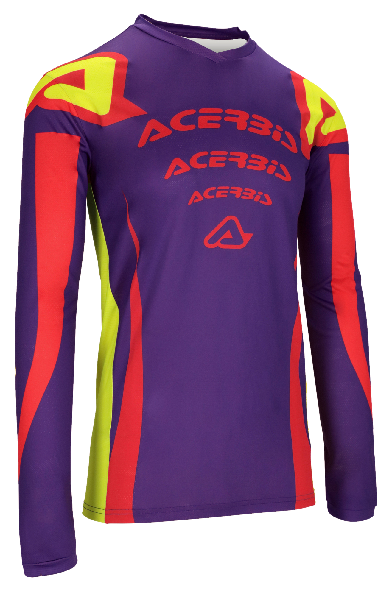 Acerbis Camiseta de Cross  J-Track Ascar Púrpura-Rojo