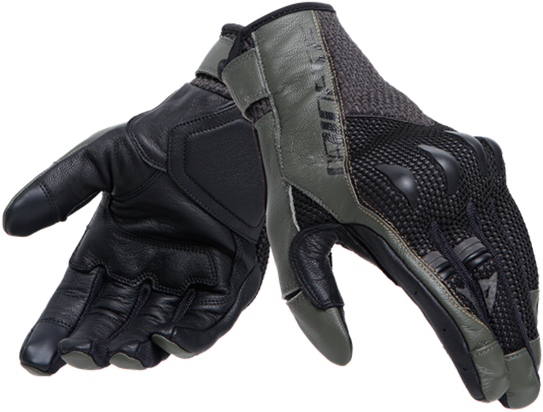 Dainese Guantes de Moto  Karakum Ergo-tek Negro-Verde Militar