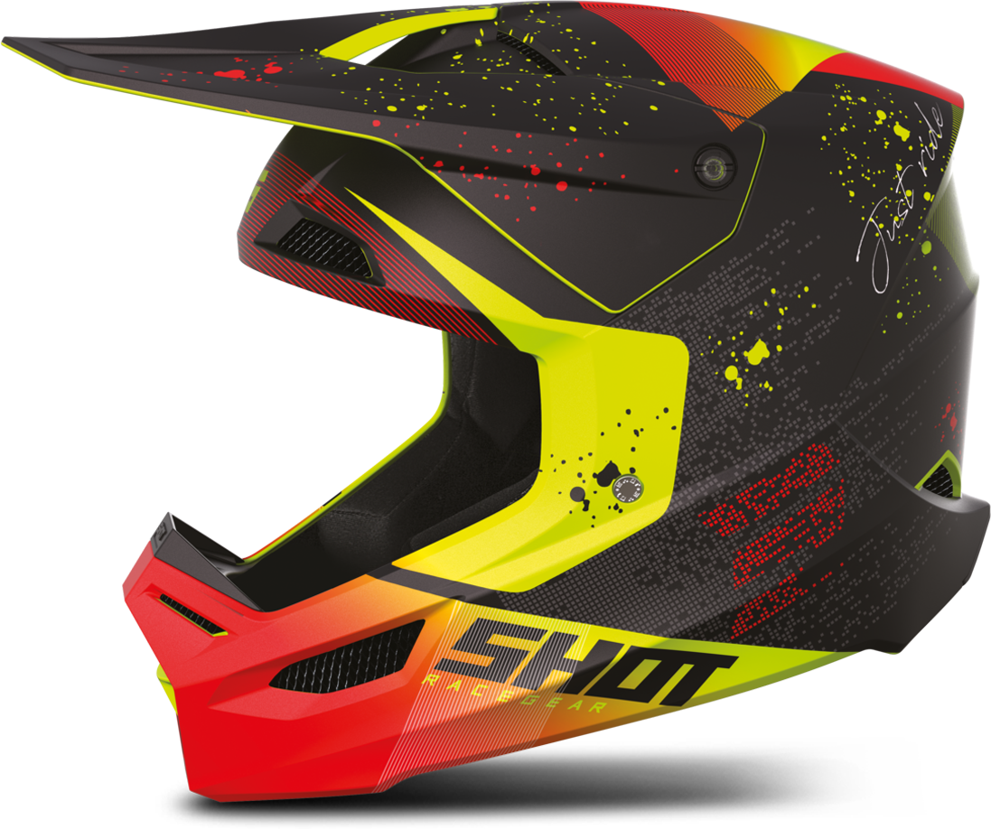 Shot Race Gear Casco de Cross Shot Furious Matrix Rojo