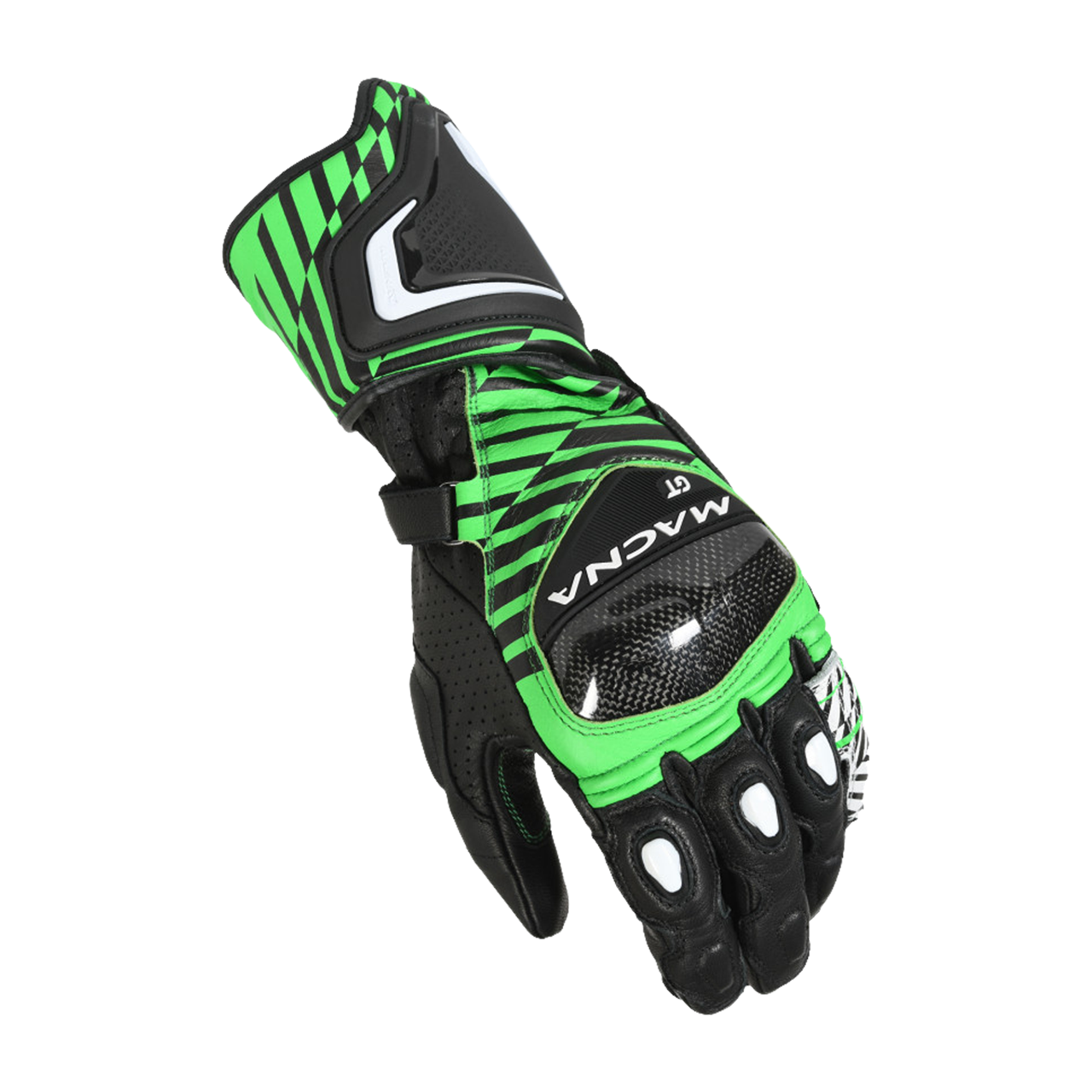 Macna Guantes de Moto  GT Verde-Negro