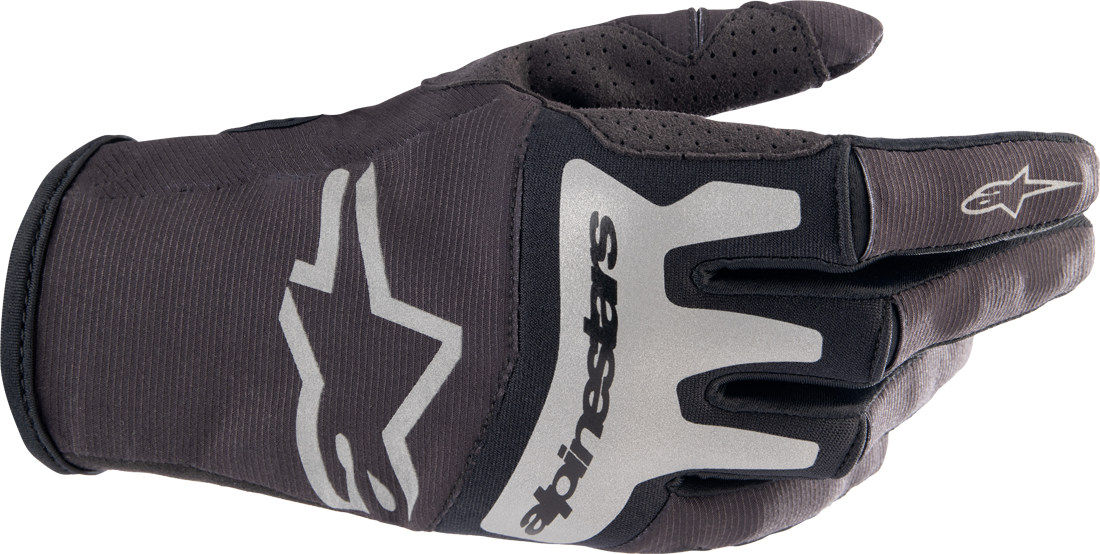 Alpinestars Guantes de Cross  Techstar Rojo Negro-Plateado