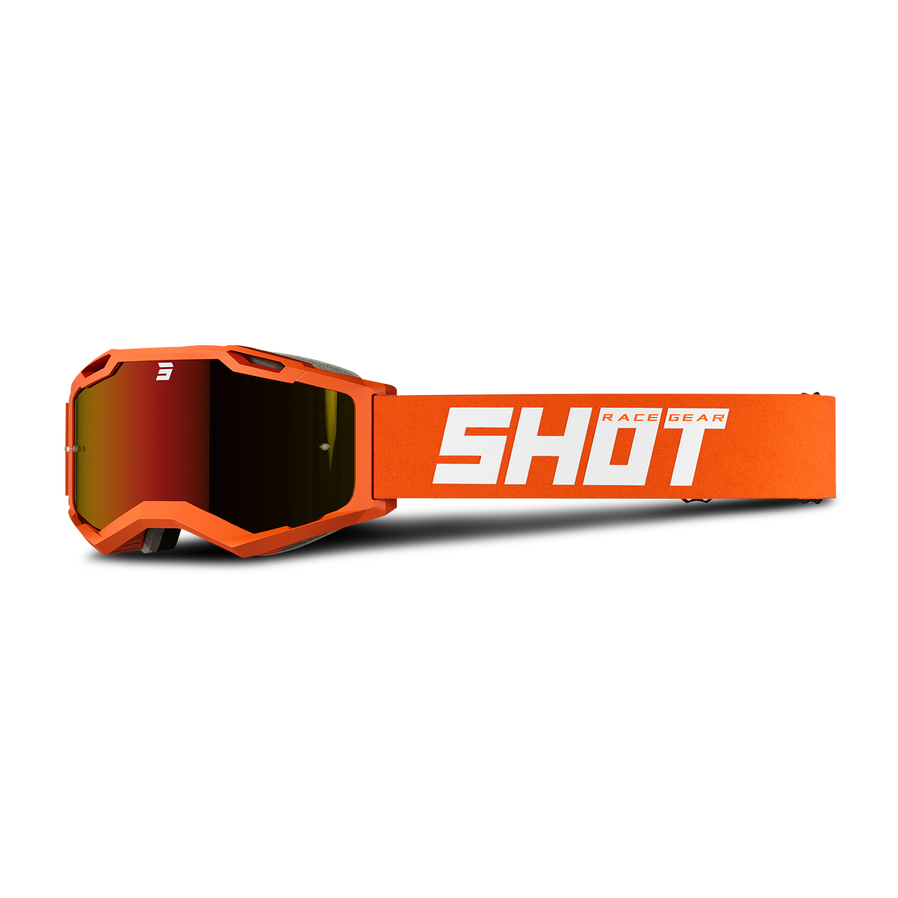 Shot Race Gear Gafas de Cross Iris 2.0 Solid Naranjas