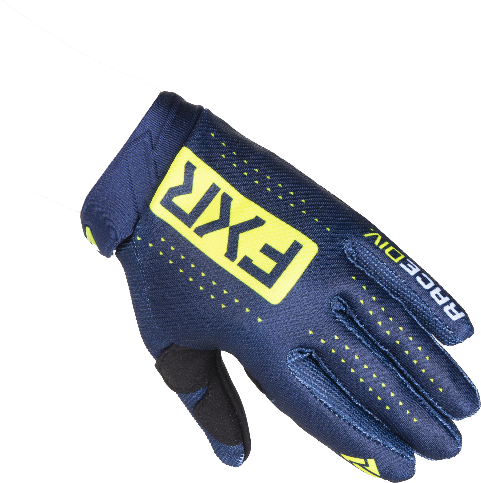 FXR Guantes de Cross Niño  Reflex Azul Medianoche-Hivis