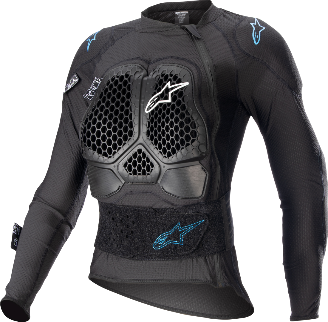 Alpinestars Chaqueta de Protección para Mujer  Stella Bionic Action V2 Negro-Cian