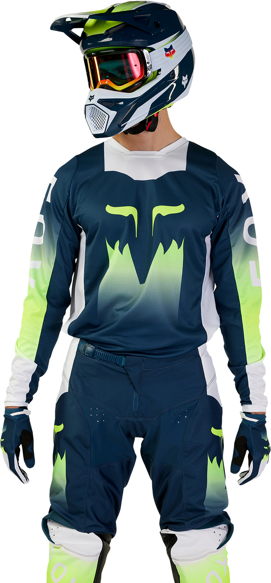 FOX Camiseta de Cross  180 Flora Índigo Oscuro