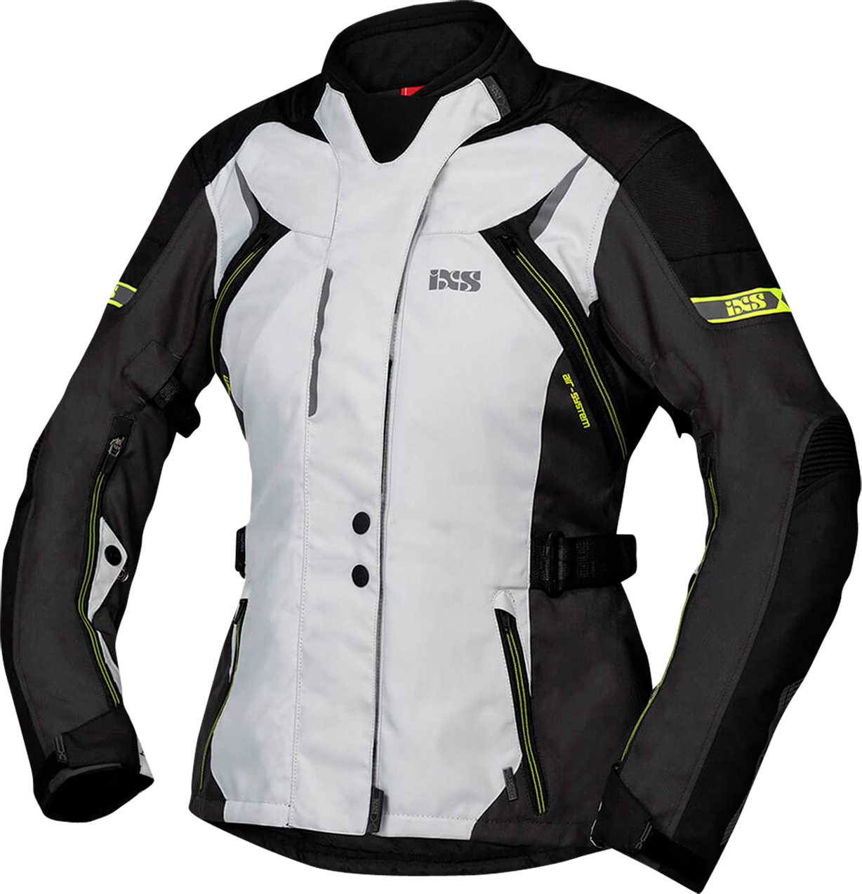 iXS Chaqueta de Moto  Liz-ST Mujer Gris-Negro-Amarillo