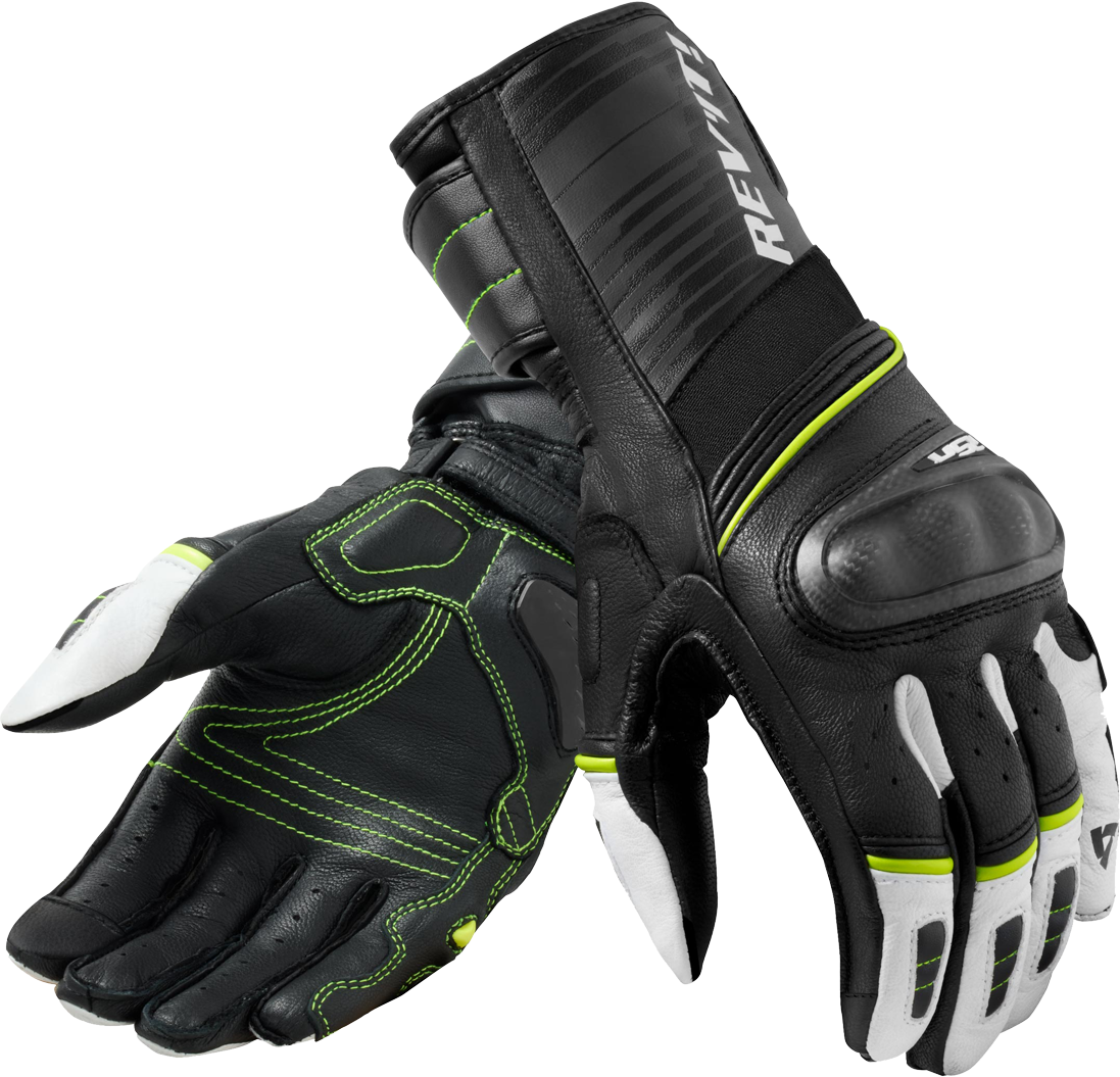 REV'IT! Guantes de Moto RSR 4 Amarillo Neón-Negro