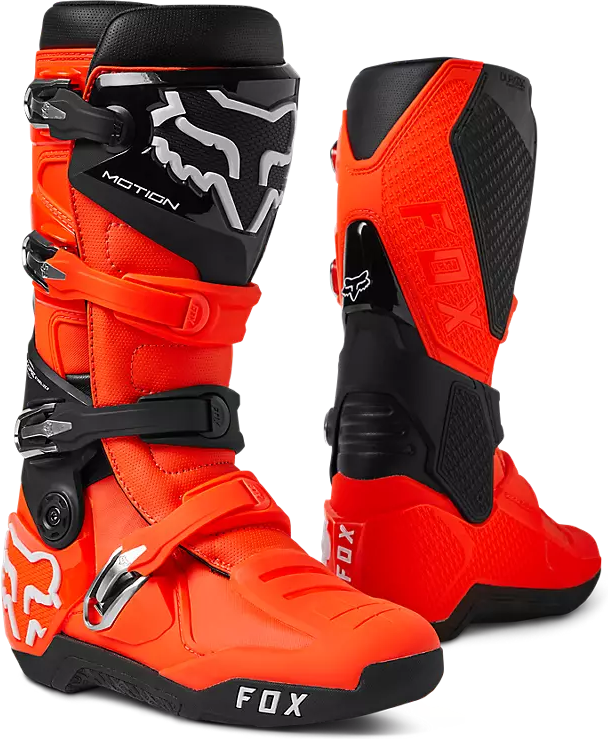 FOX Botas de Cross  Motion Naranja Fluo