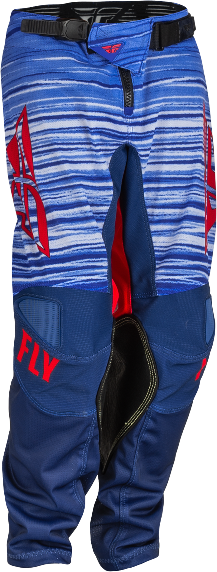 FLY Racing Pantalones de Cross para Niño  Kinetic Mesh Rojo-Blanco-Azul