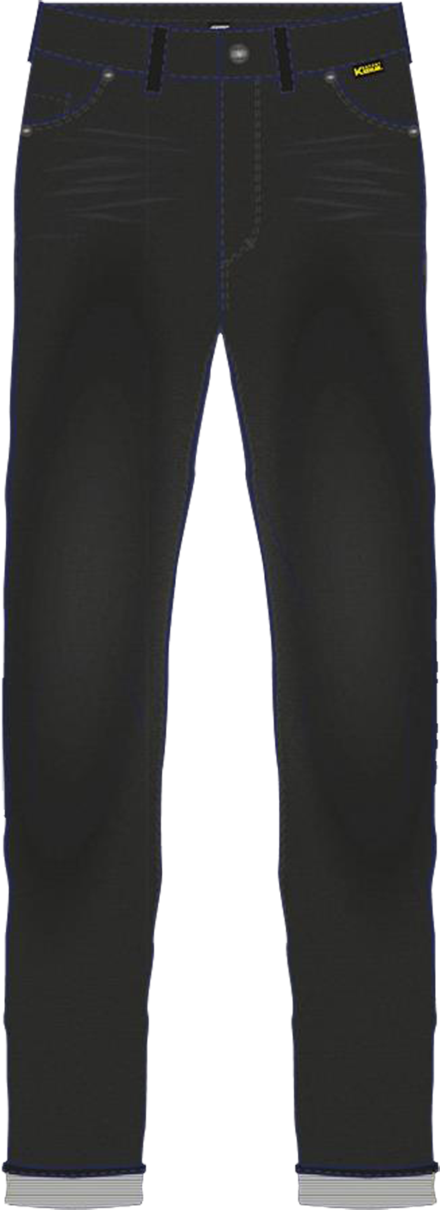 RST Pantalones de Moto  Tapered-Fit Negro