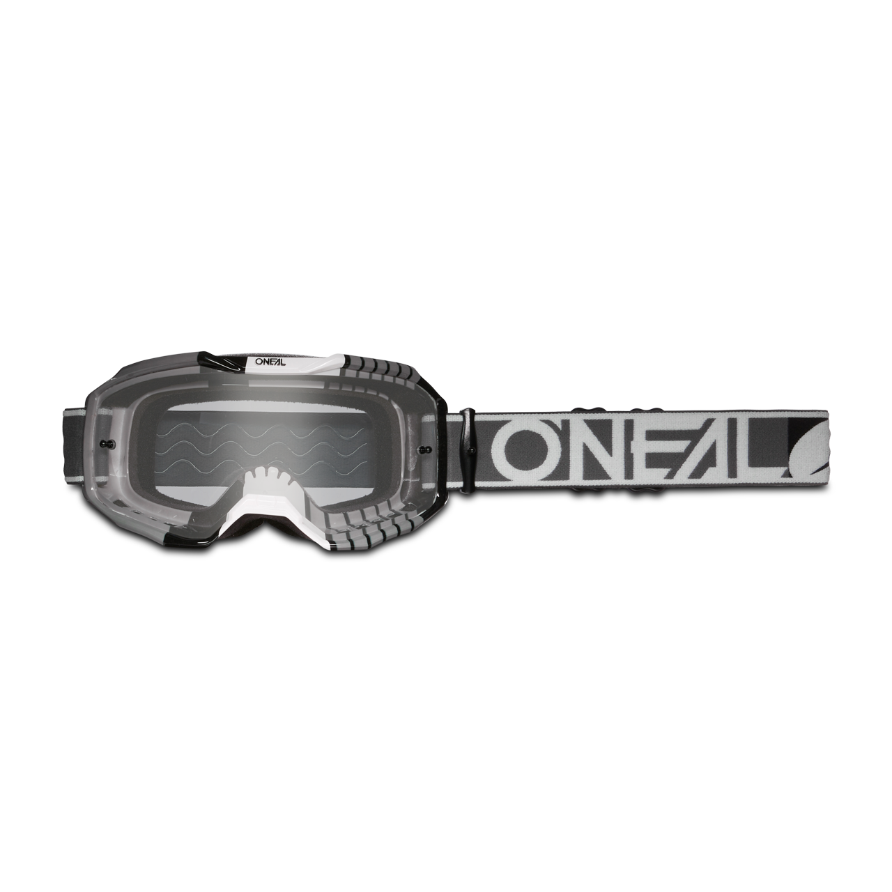 O'Neal Gafas de Cross  B-10 Duplex Gris-Blanco-Transparente