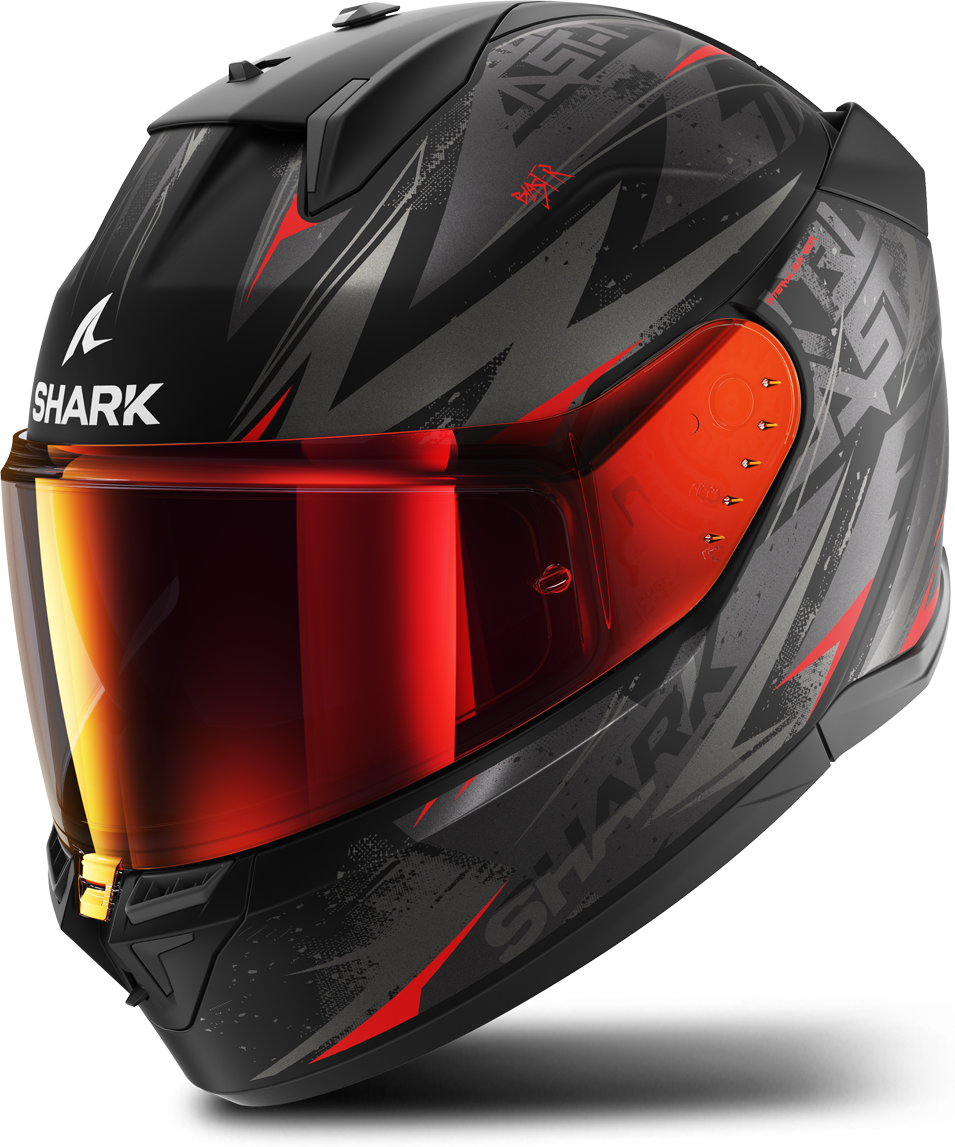 Shark Casco Integral  D-Skwal 3 Blast R Mat Negro-Antracita-Rojo