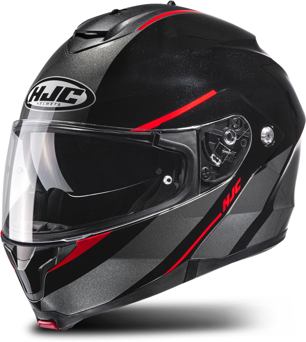 HJC Casco Modular  C91 Tero Negro-Rojo