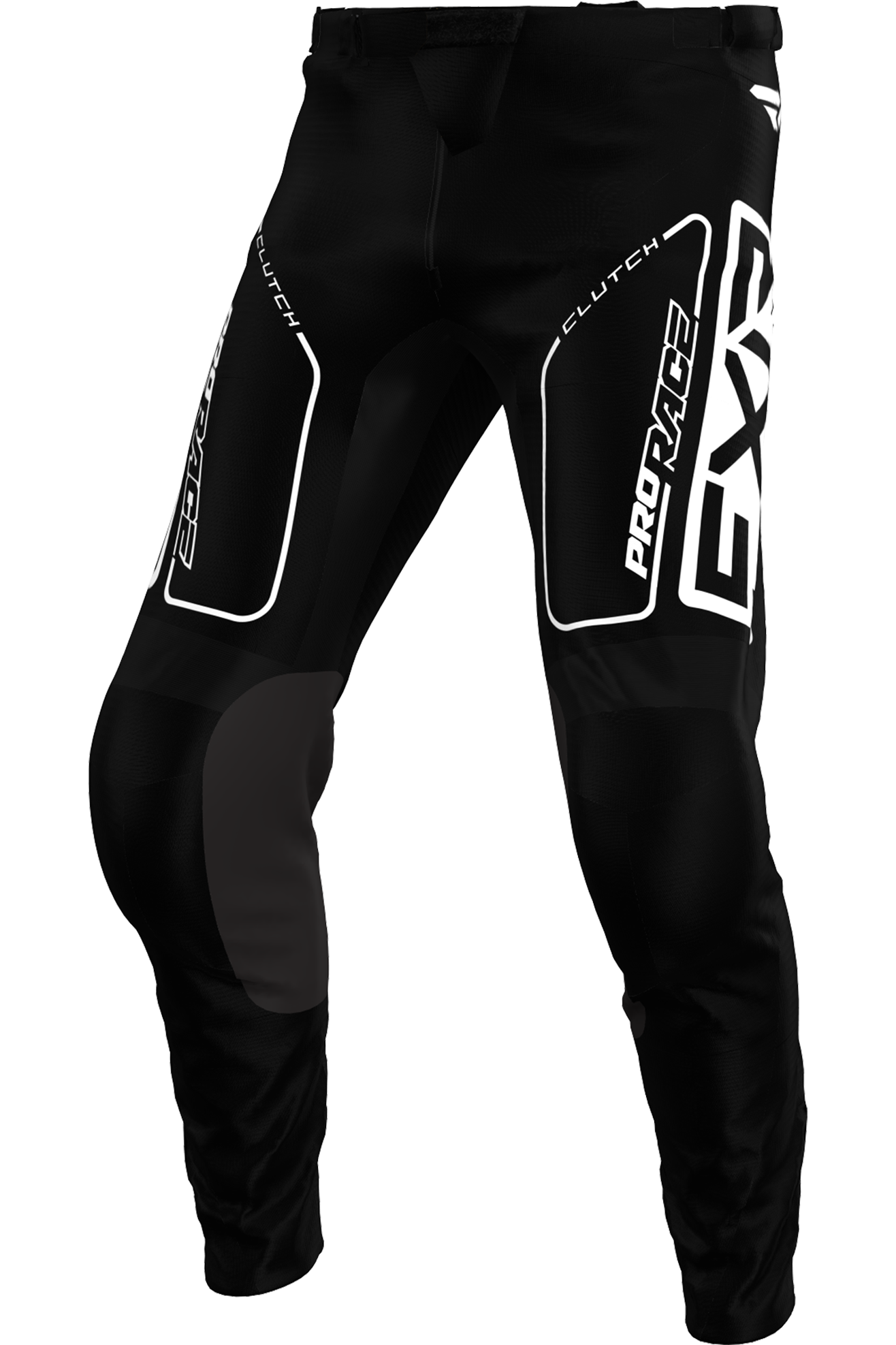 FXR Pantalones de Cross  Clutch Negro-Blanco