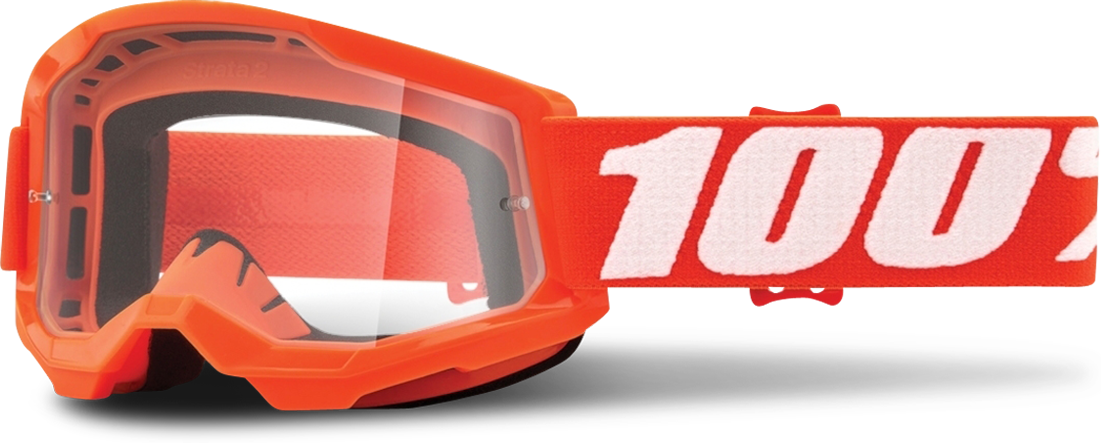 100% Gafas de Cross  Strata 2 Niño Naranjas