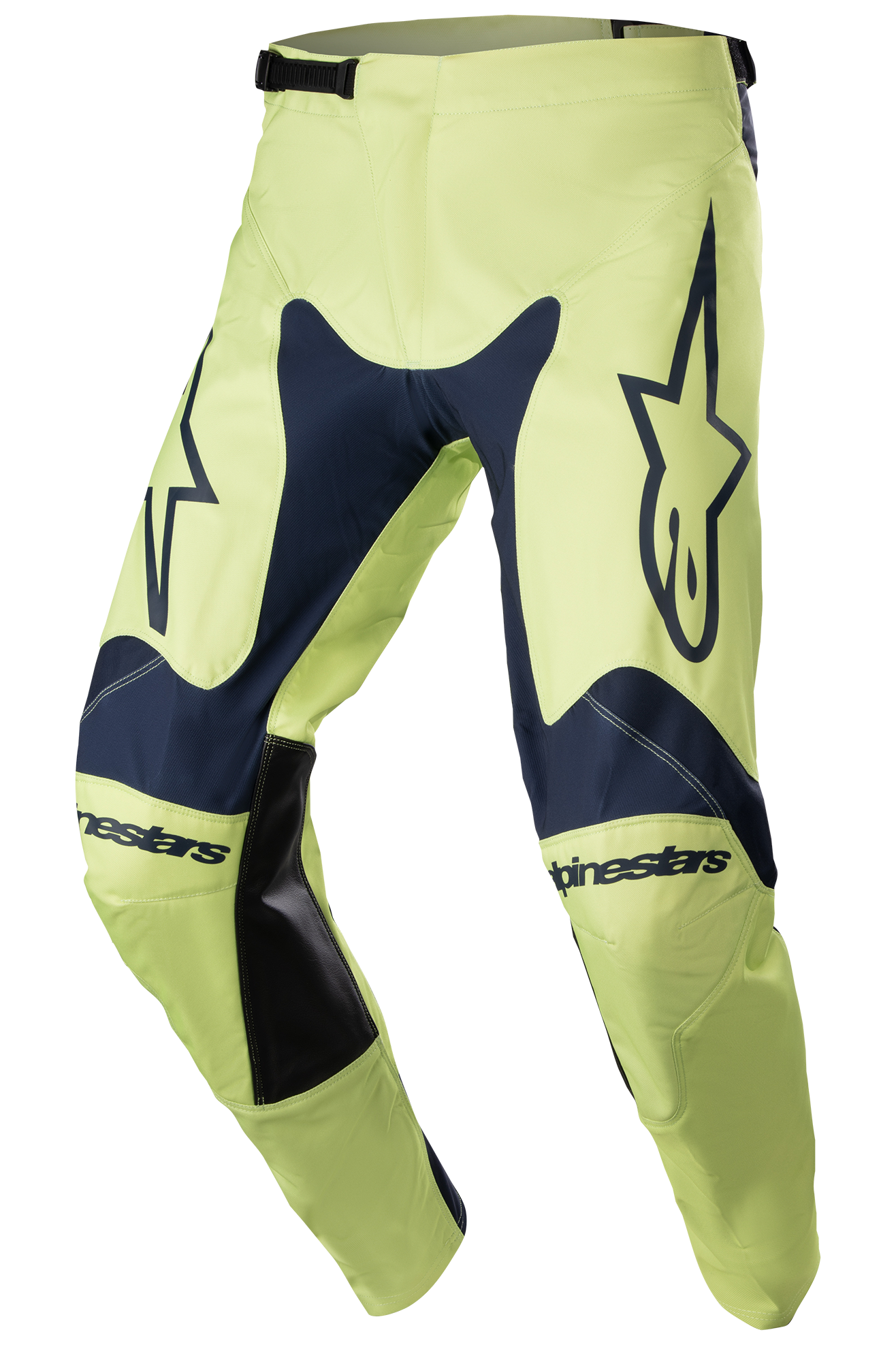 Alpinestars Pantalones de Cross  Racer Hoen Azul Marino Noche-Verde Fluorito