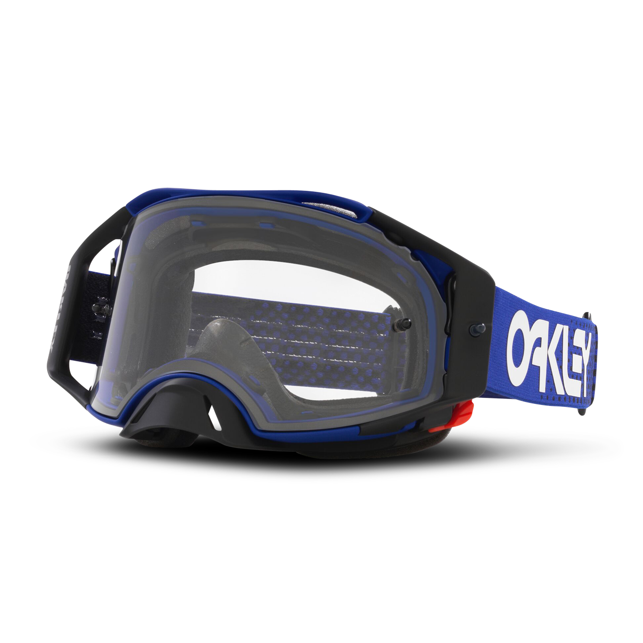 Oakley Gafas de Cross  Airbrake Moto-Azul con Transparente