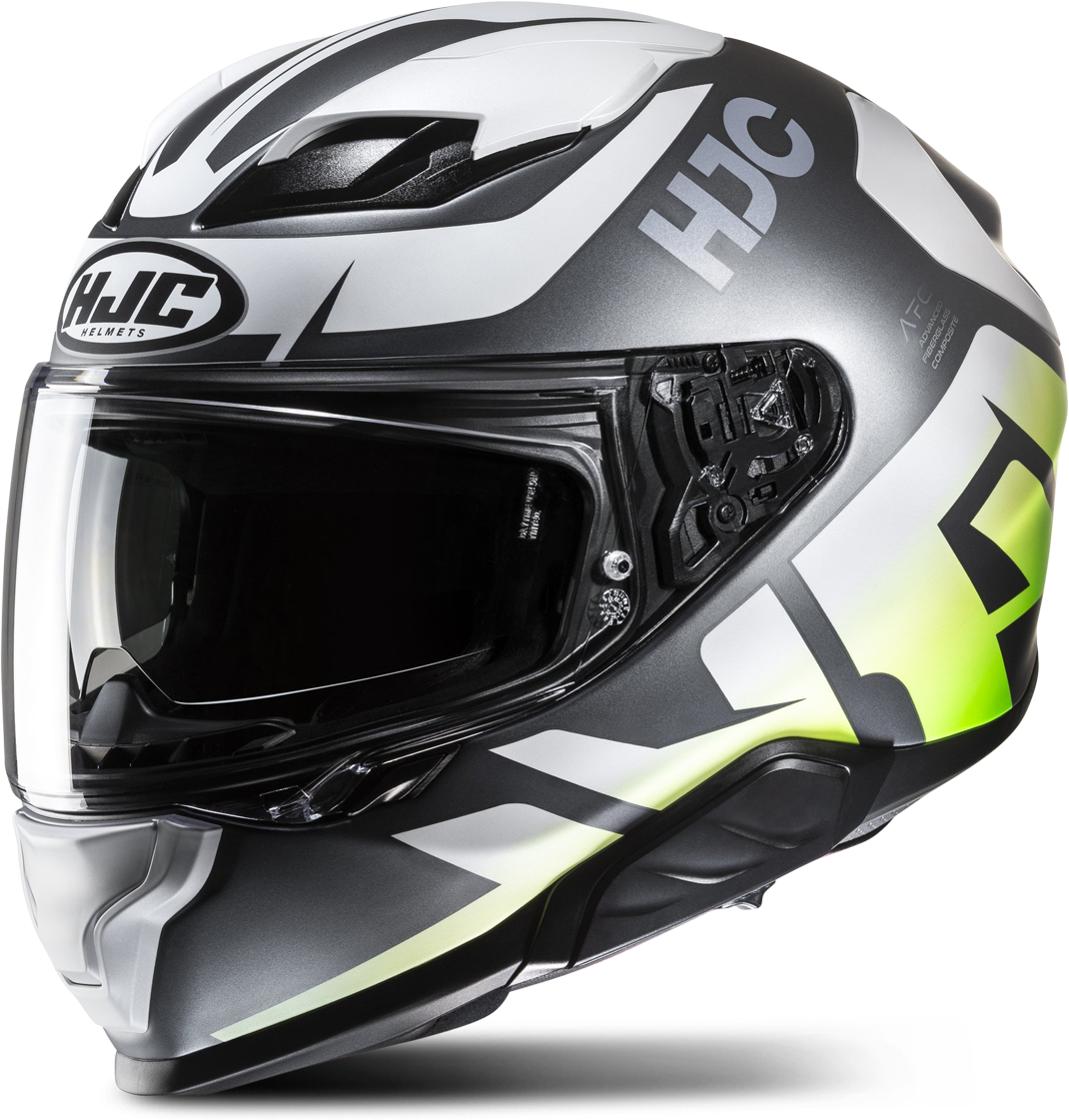 HJC Casco Integral  F71 Bard MC4HSF Gris-Blanco-Verde