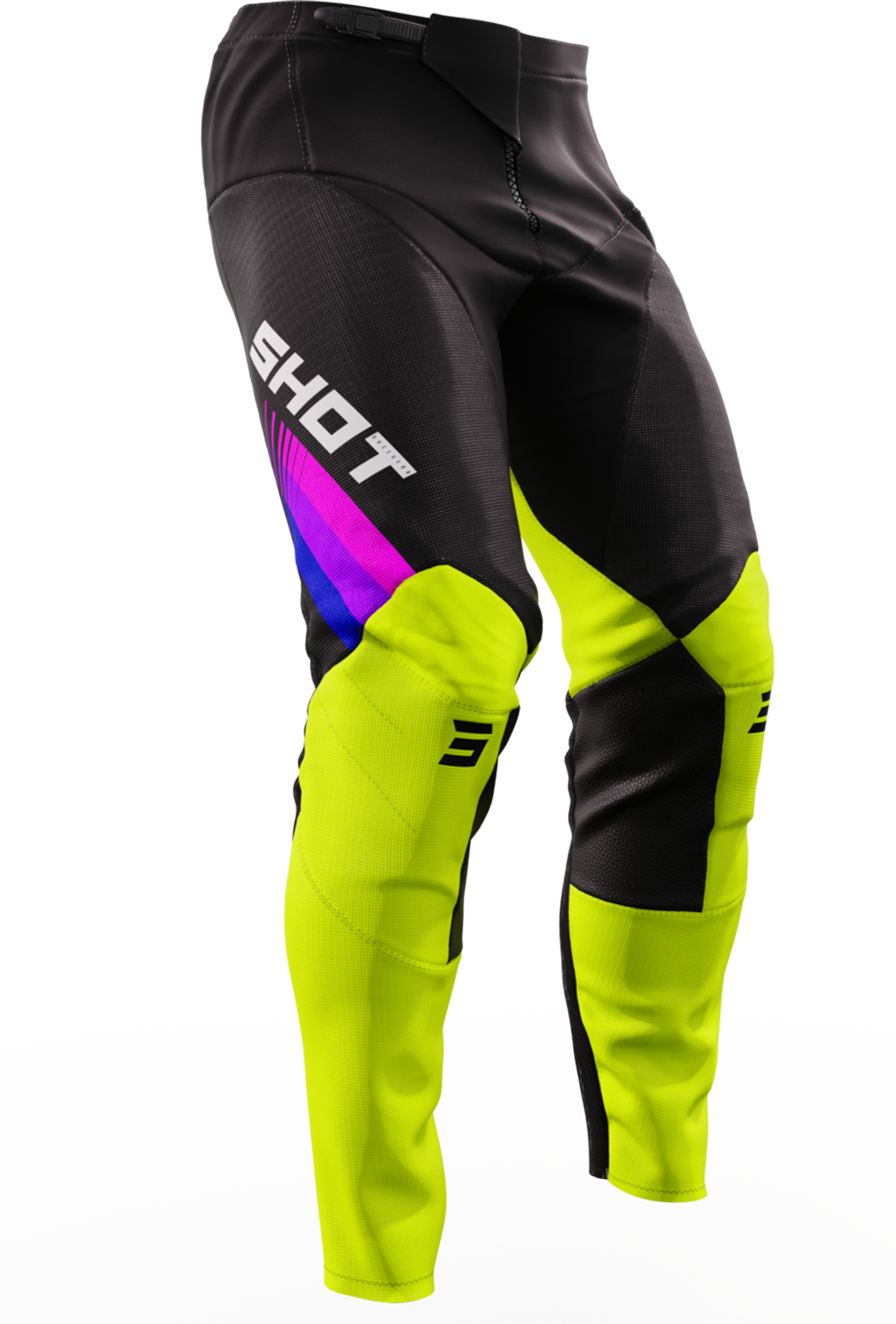 Shot Race Gear Pantalones de Cross Shot Tracer Amarillo Neón