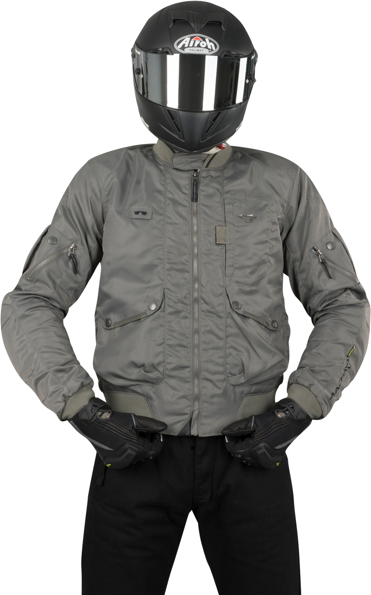 Macna Chaqueta de Moto  Bastic Gris